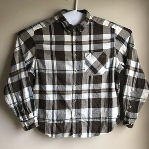 Woolrich Flannel Shirt XL Front Pocket 100% Cotton